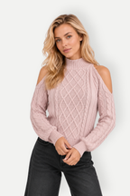 Xavelle | Cold Shoulder Knit Sweater