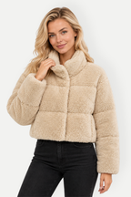 Xylara | Short Padded Jacket with Stand Collar