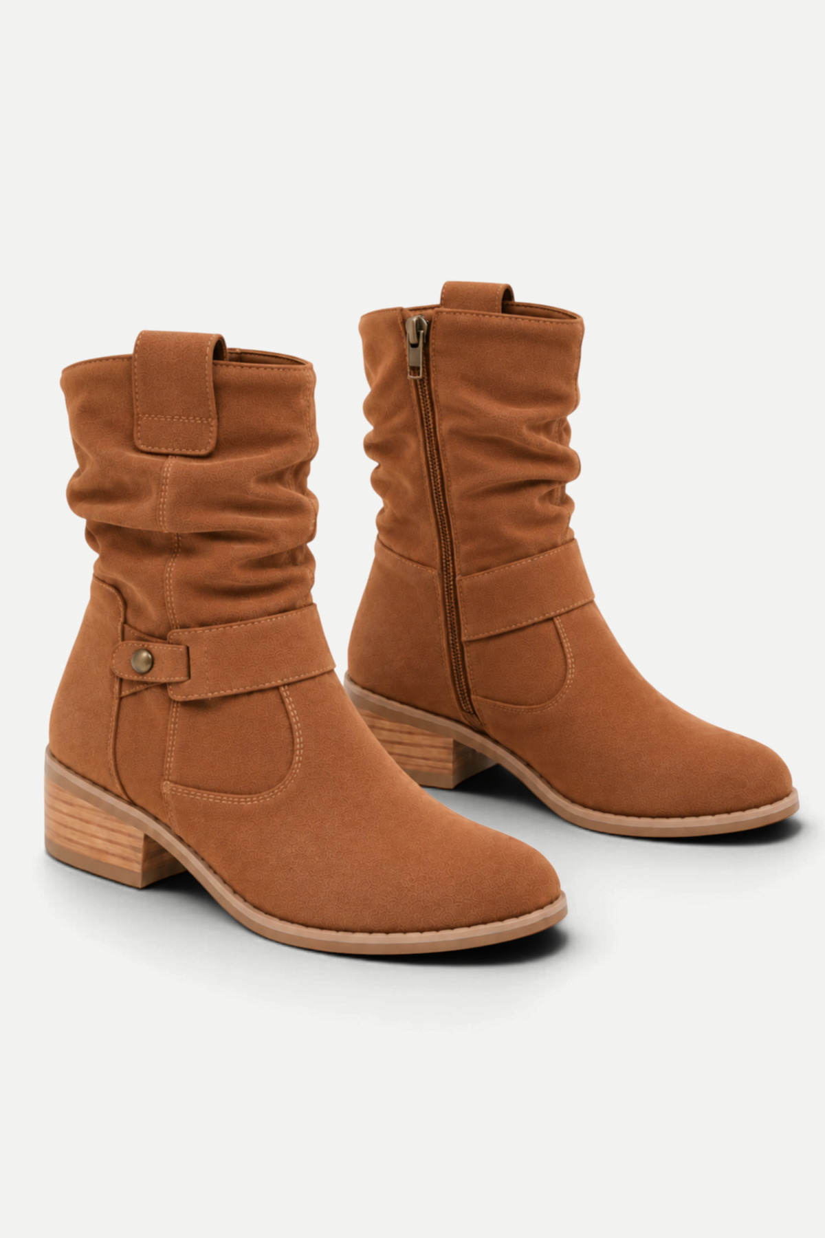Viviana | Suede Pointed-Toe Mid-Calf Boots