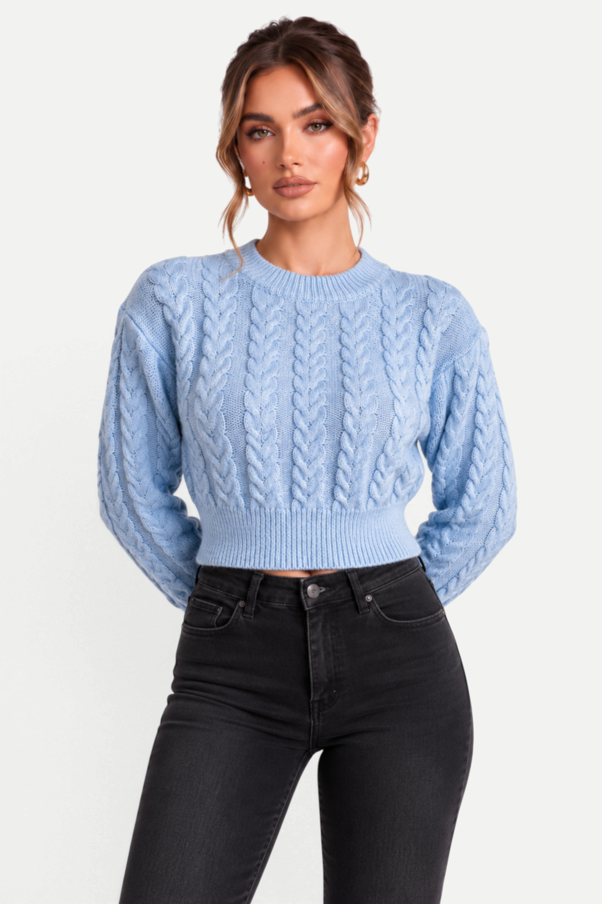 Zéloria | Cable Knit Cropped Jumper