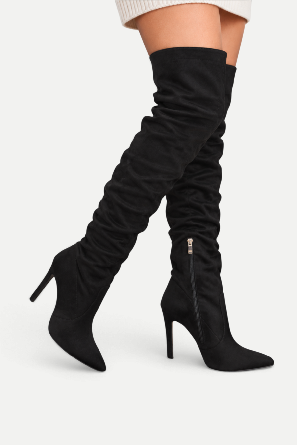 Avenelle | Pointed Toe Over-the-Knee Stiletto Boots