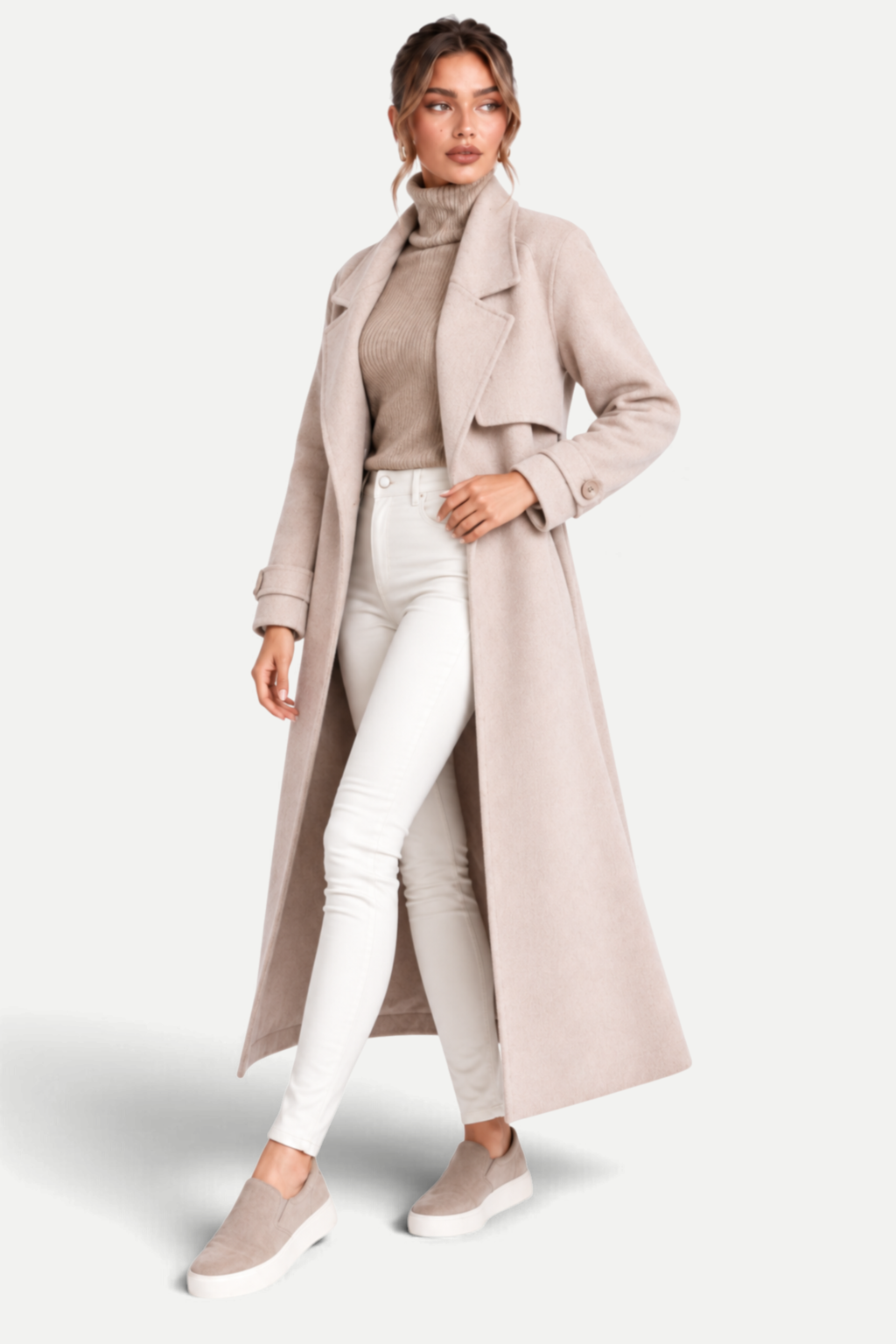 Corinne | Straight-Cut Mid-Length Overcoat