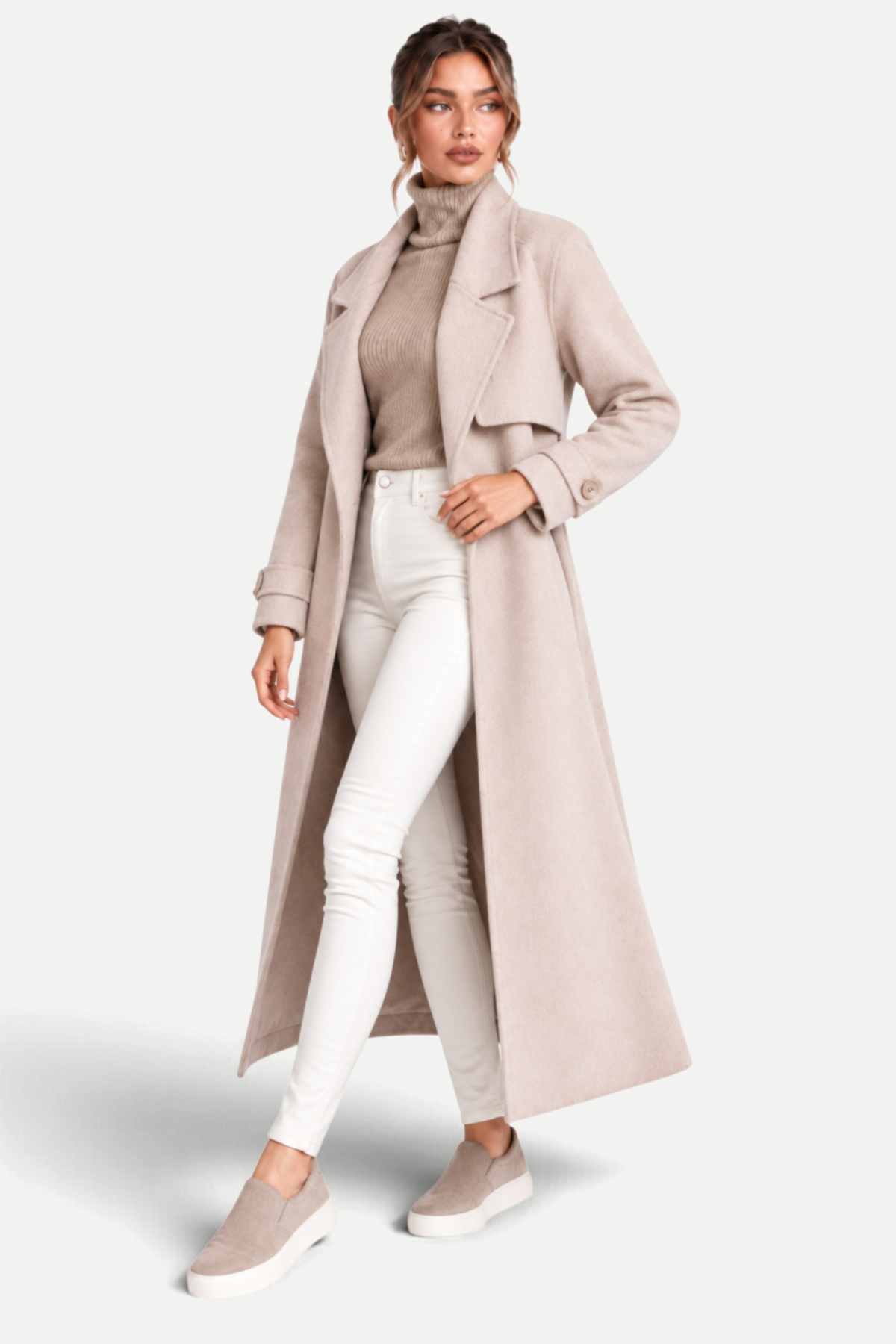 Corinne | Straight-Cut Mid-Length Overcoat
