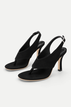 Aveliora | Suede Toe-Post Stiletto Sandals