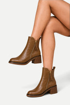 Amélie | Retro Ankle Boots with Block Heel