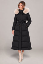 Arielle | Belted Hooded Winter Coat