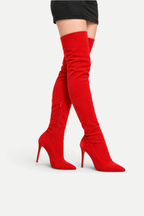 Séverine | Suede Over-the-Knee Stiletto Boots