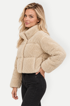 Xylara | Short Padded Jacket with Stand Collar