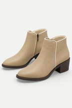 Zephyrelle | Pointed Toe Low Heel Ankle Boots