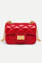Livia | Quilted Mini Shoulder Bag with Chain Strap