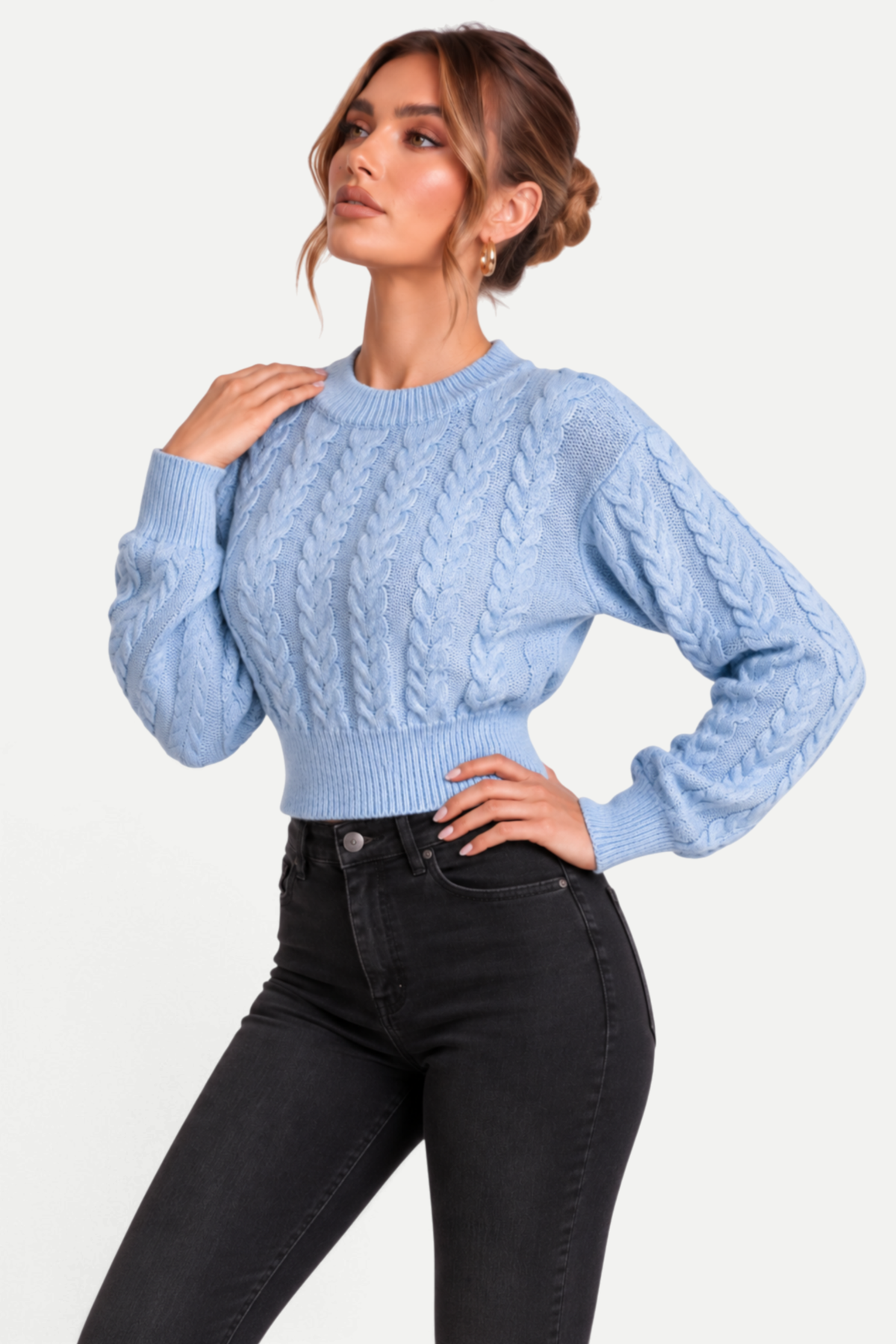 Zéloria | Cable Knit Cropped Jumper