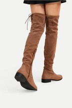 Zorélia | Suede Over-the-Knee Low Heel Boots