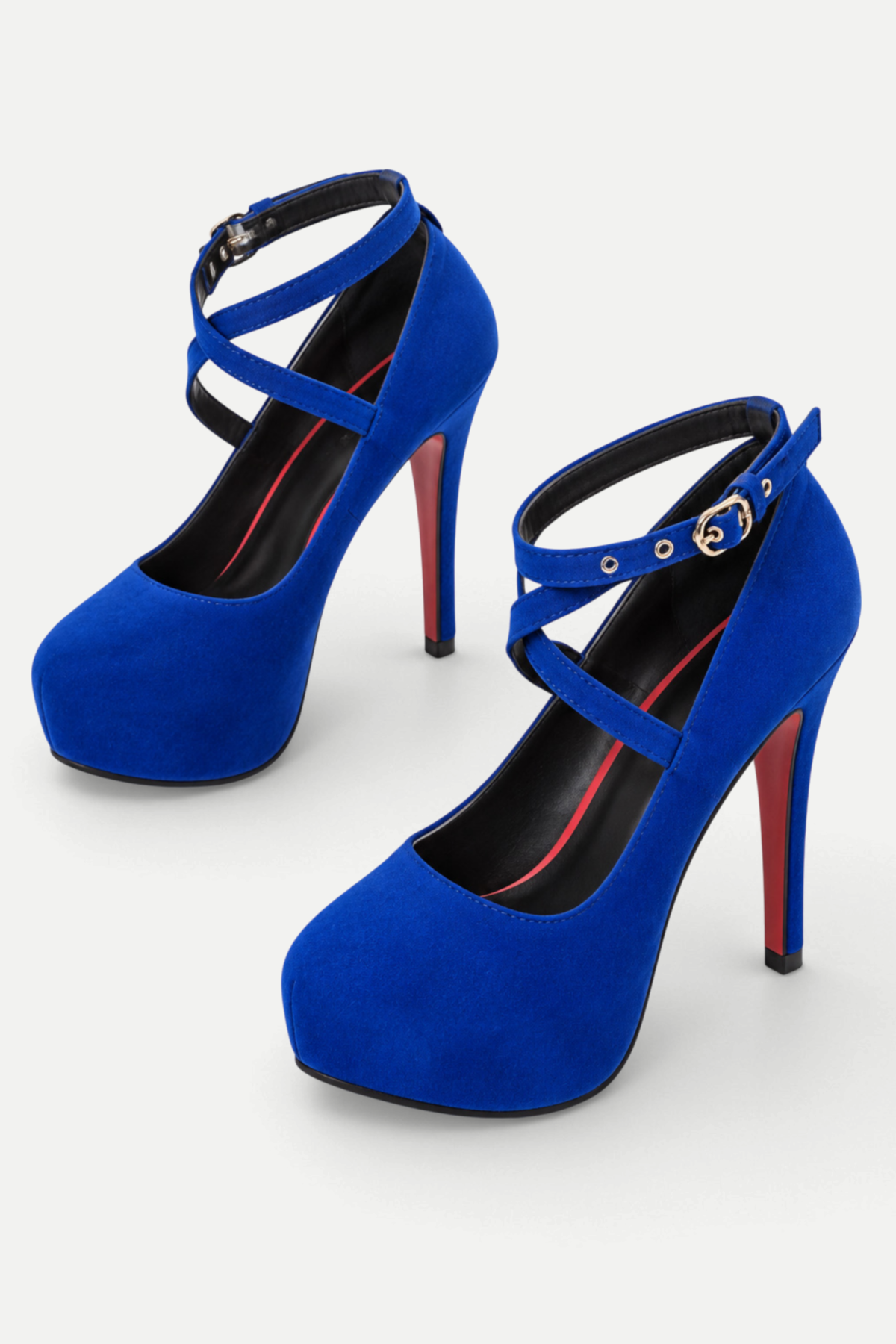 Elisara | Cross Strap Platform High Heels
