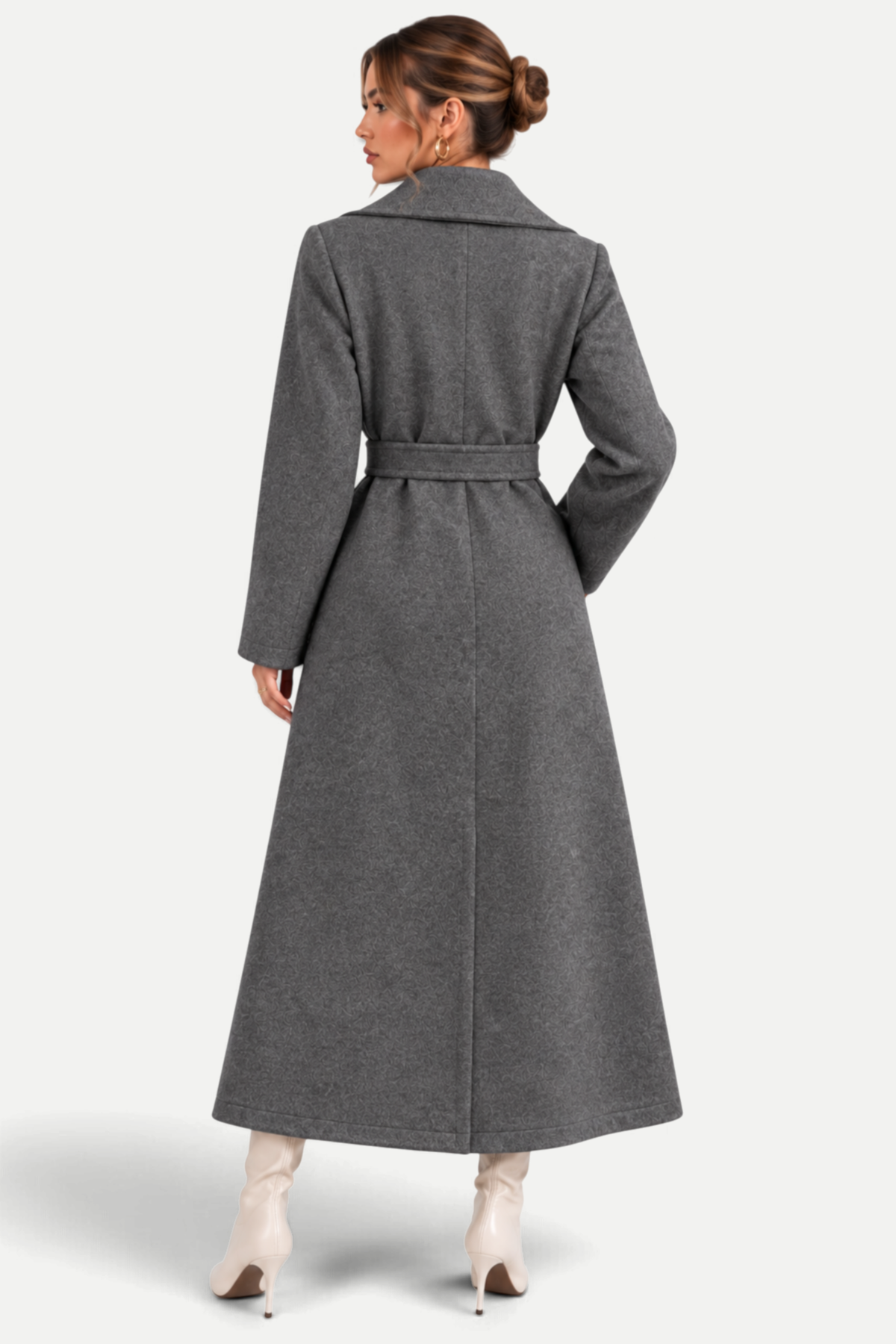 Elowen | Double-Breasted Asymmetrical Collar Coat