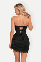 Odette | Strapless Lace Corset Mini Dress