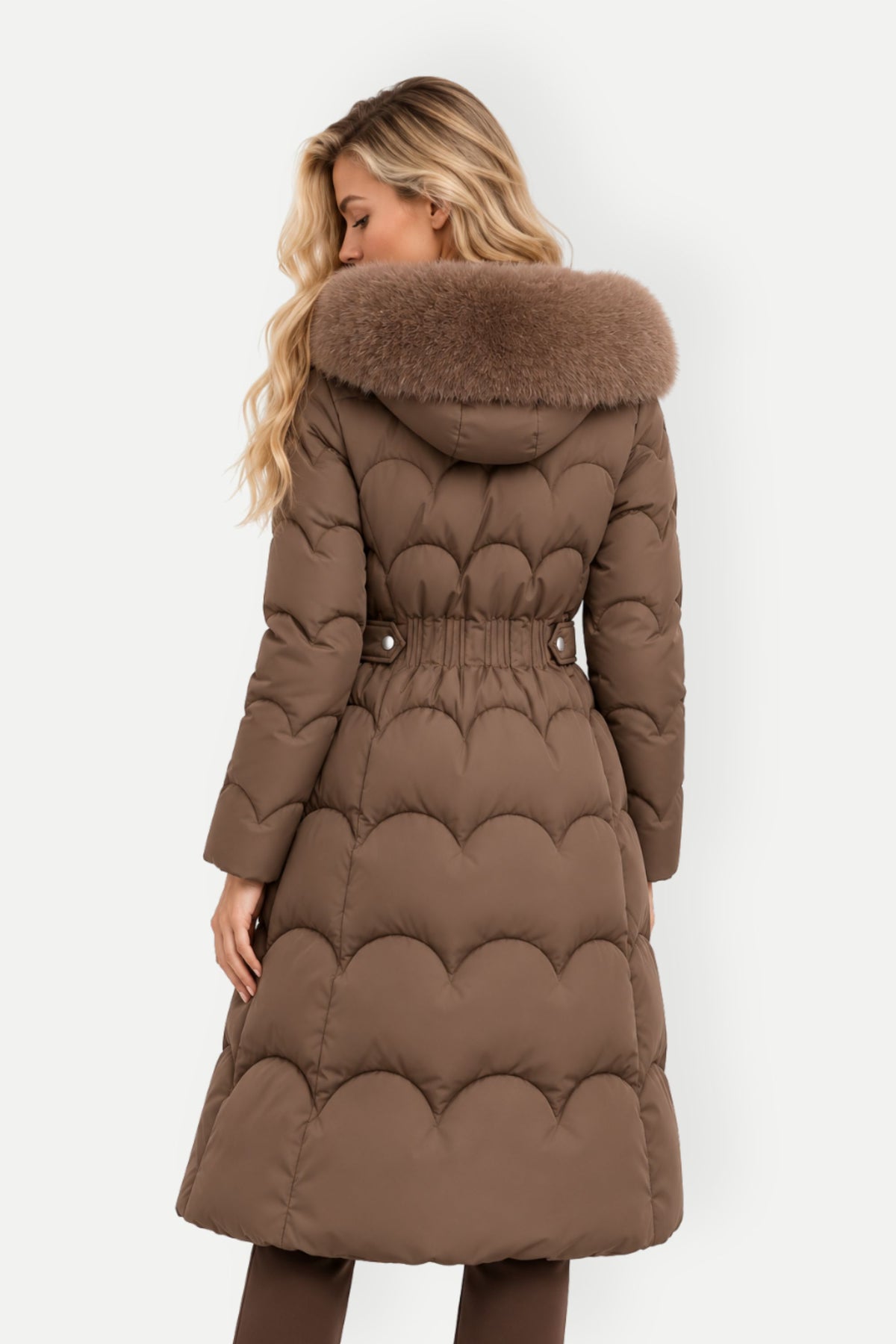 Margaux | Fur Collar Long Puffer Jacket