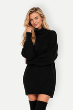 Aveline | Ribbed Longline Turtleneck Sweater