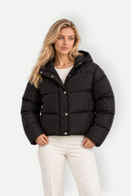 Freya | Women's Hooded Cropped Puffer Jacket