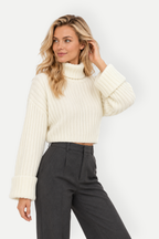Isla | Ribbed Turtleneck Sweater