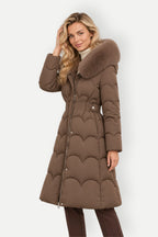 Margaux | Fur Collar Long Puffer Jacket