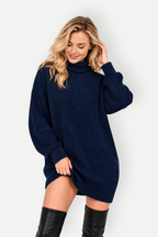 Aveline | Ribbed Longline Turtleneck Sweater