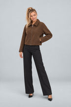 Margaux | Zip-Up Boxy Short Coat
