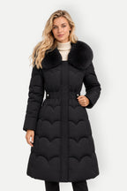 Margaux | Fur Collar Long Puffer Jacket