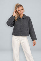 Margaux | Zip-Up Boxy Short Coat