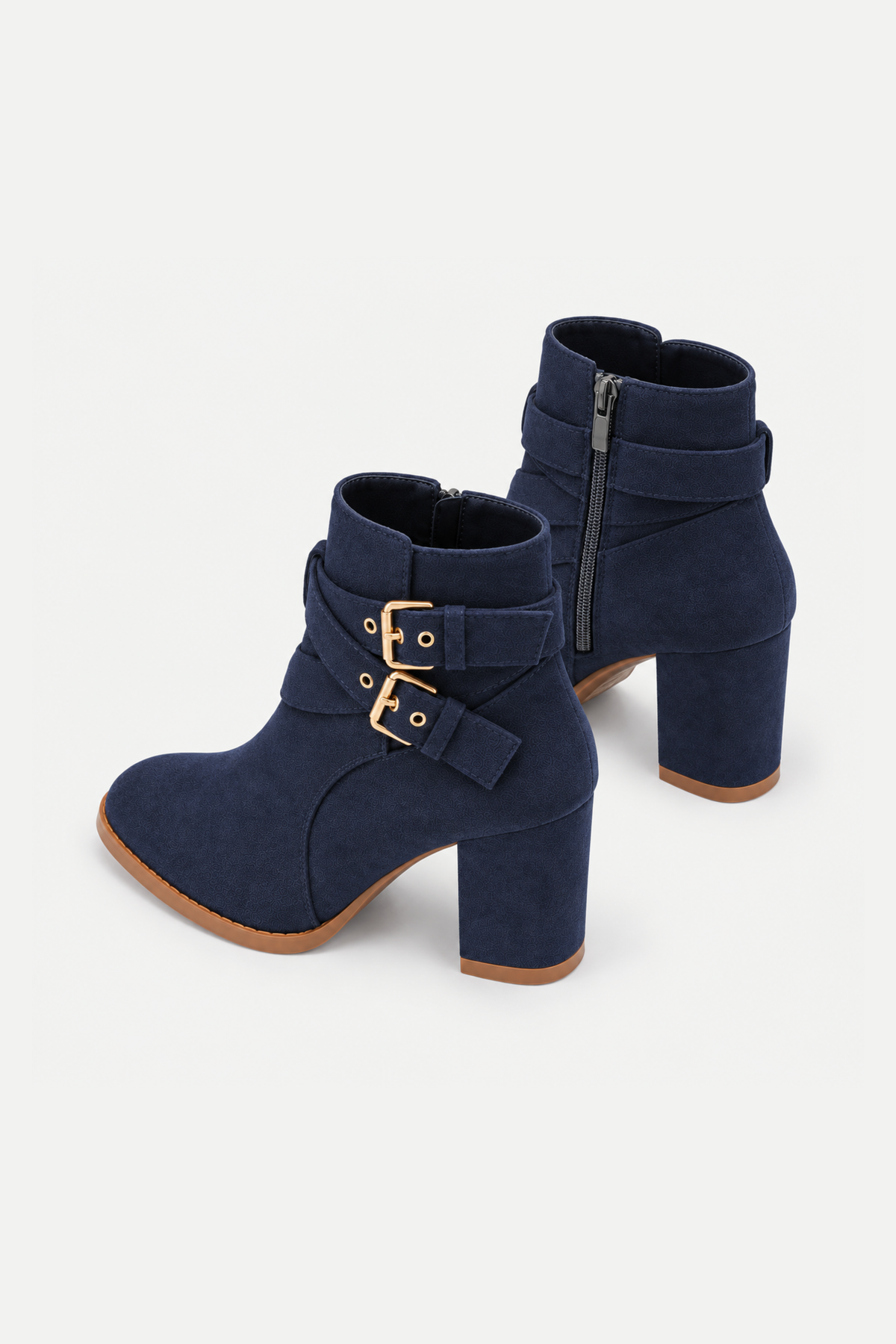 Cressida | Double-Buckle Heeled Ankle Boots