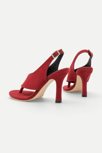 Aveliora | Suede Toe-Post Stiletto Sandals