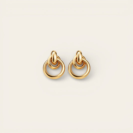 Elegant Gold Hoop Earrings
