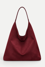 Celestine | Suede One-Shoulder Tote Bag with Large Capacity