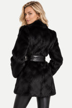 Azéliane | Belted Faux Fur Coat
