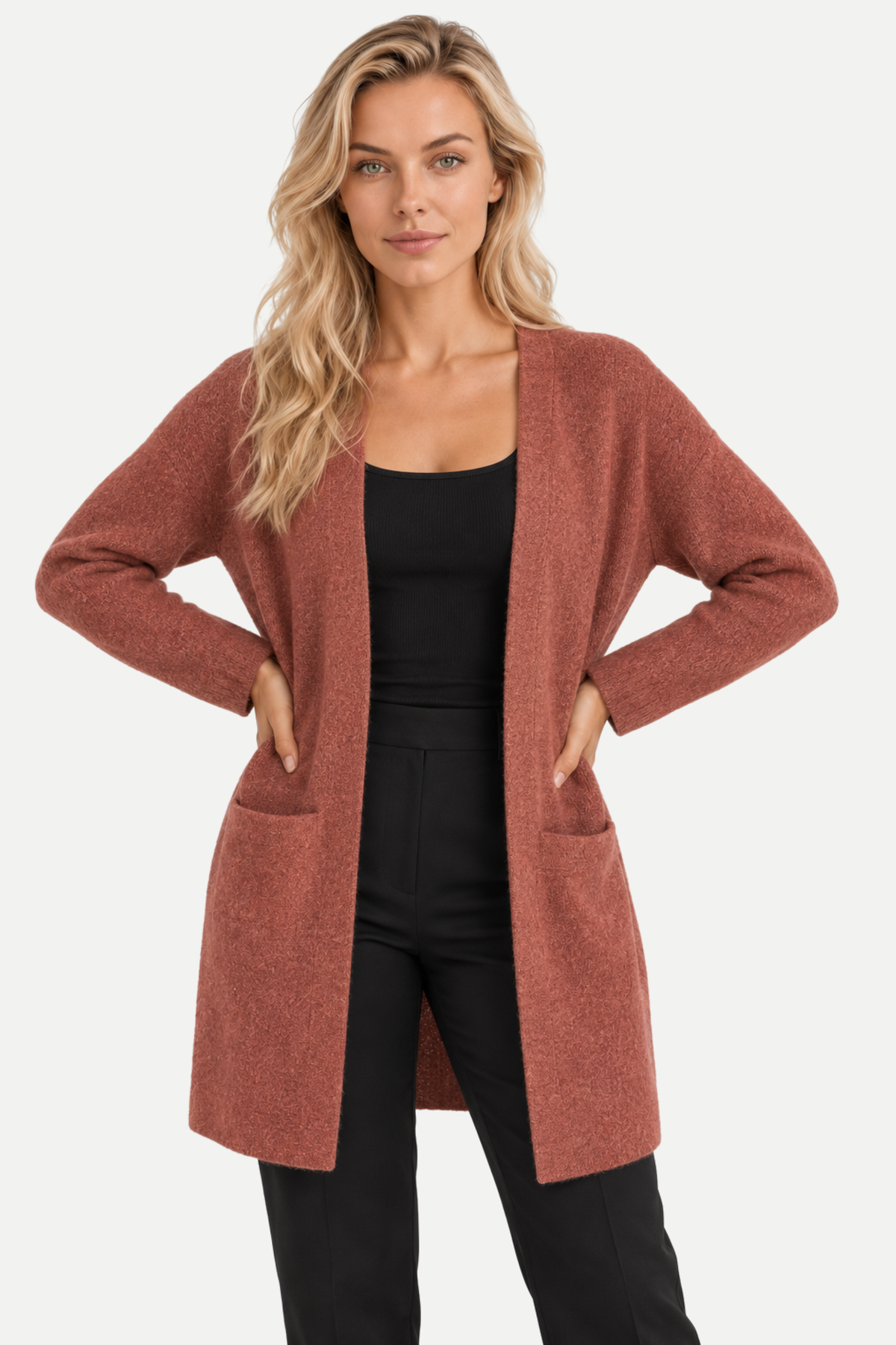 Lysandra | V-Neck Long Sleeve Knitted Cardigan