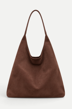 Celestine | Suede One-Shoulder Tote Bag with Large Capacity