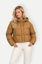 Freya | Women's Hooded Cropped Puffer Jacket