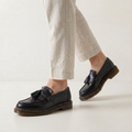 Norielle Women’s Leather Tassel Loafers Classic Slip-On Shoes