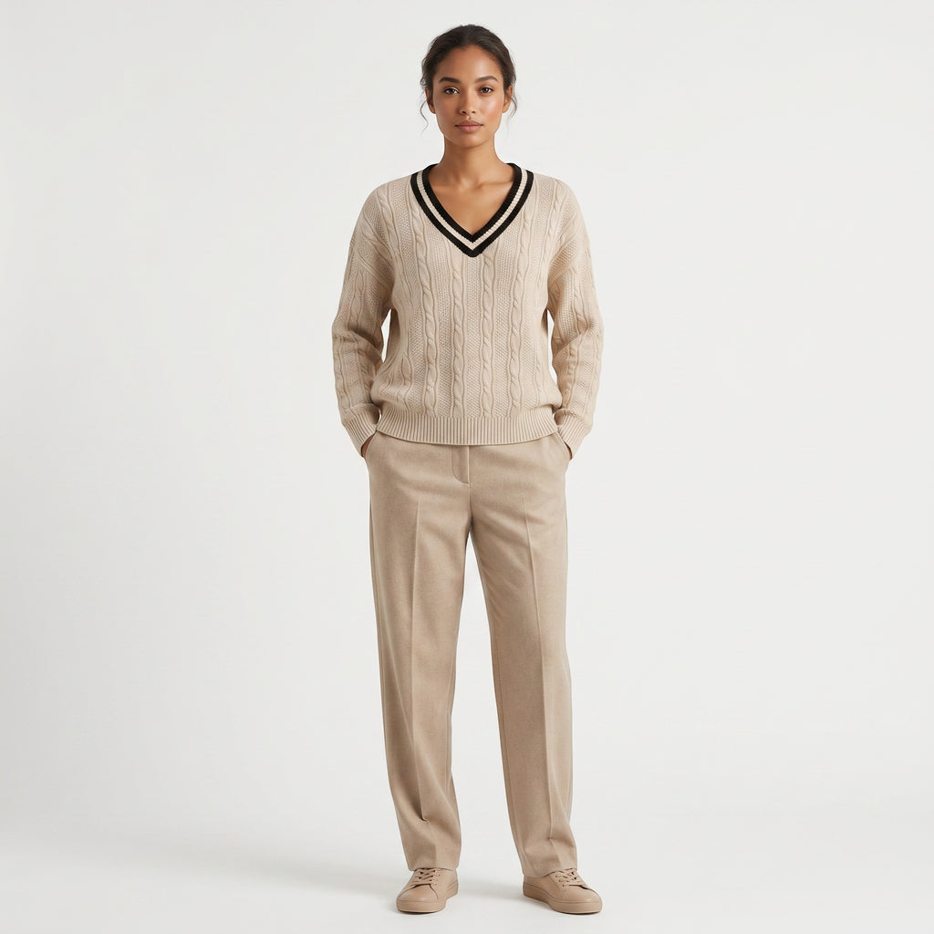 Norielle Women’s Acrylic V-Neck Pullover Classic Fit