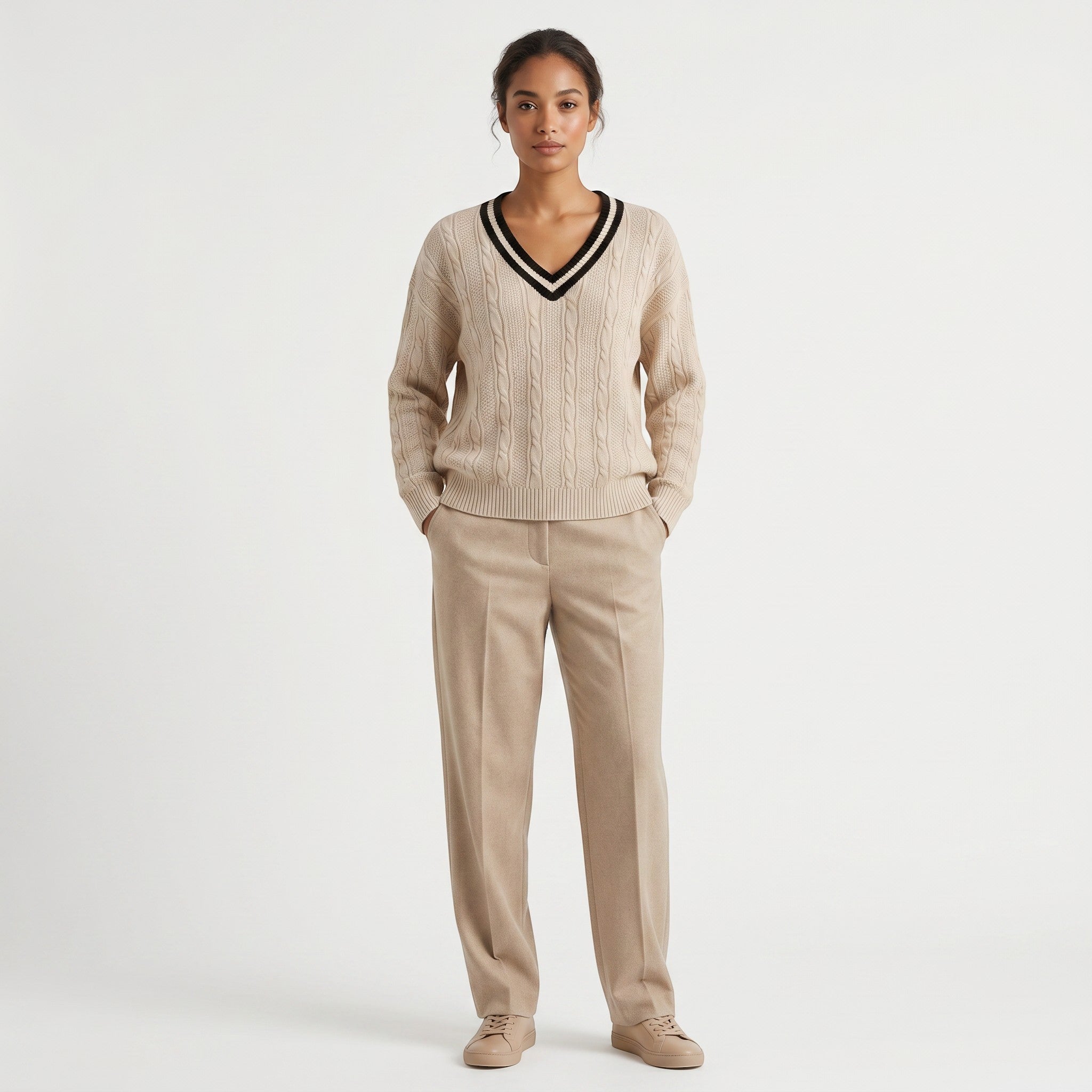 Norielle Women’s Acrylic V-Neck Pullover Classic Fit