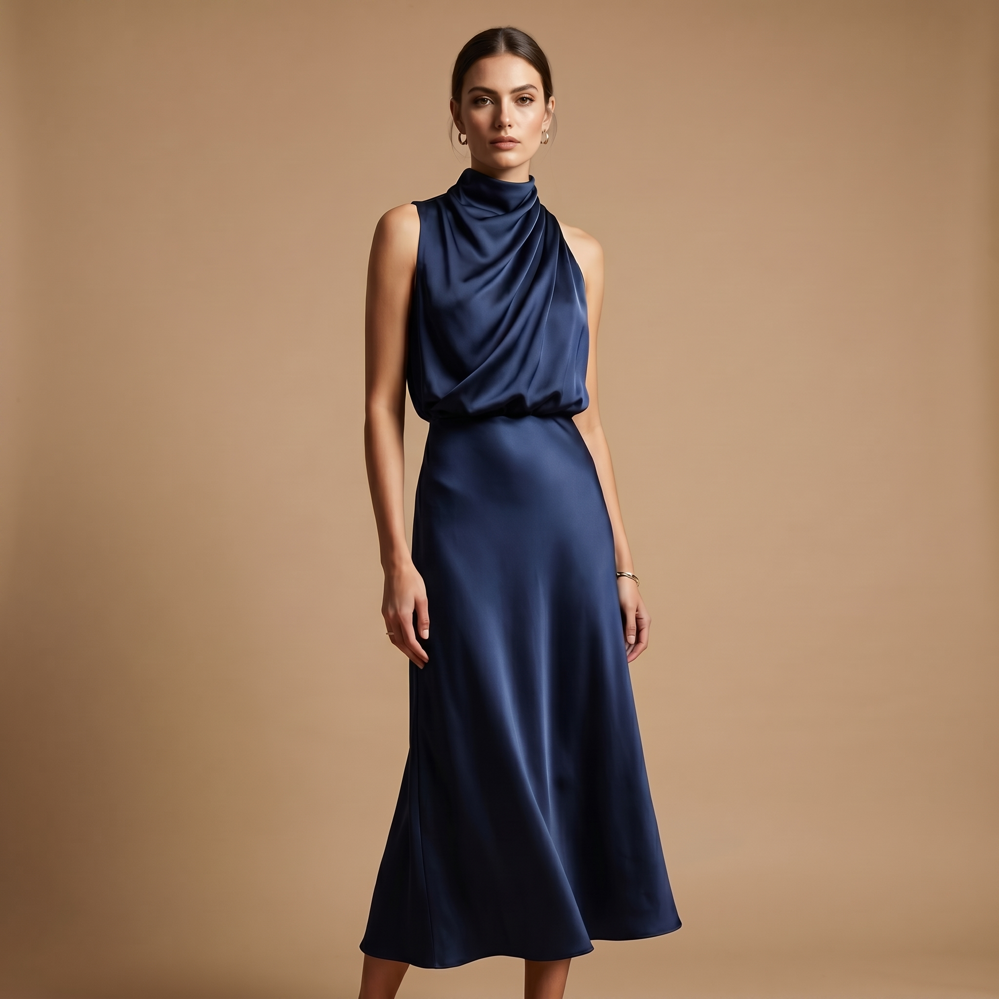 Norrielle Women’s Elegant Long Dress Sleeveless Formal Wear