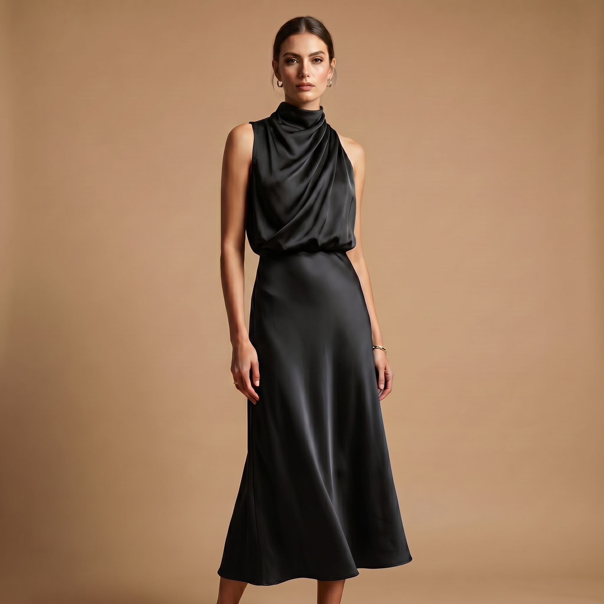 Norrielle Women’s Elegant Long Dress Sleeveless Formal Wear