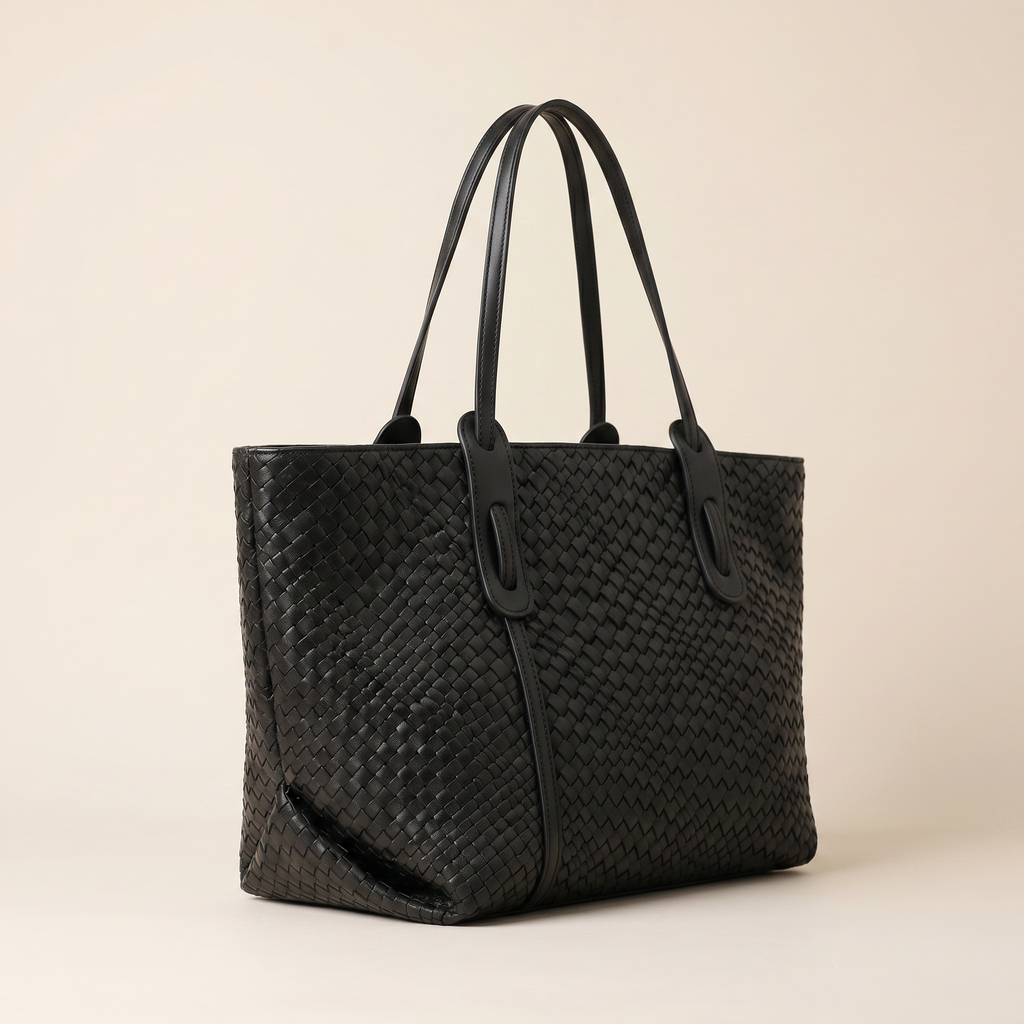 Norrielle Women’s Retro Woven Shoulder Tote Soft Leather