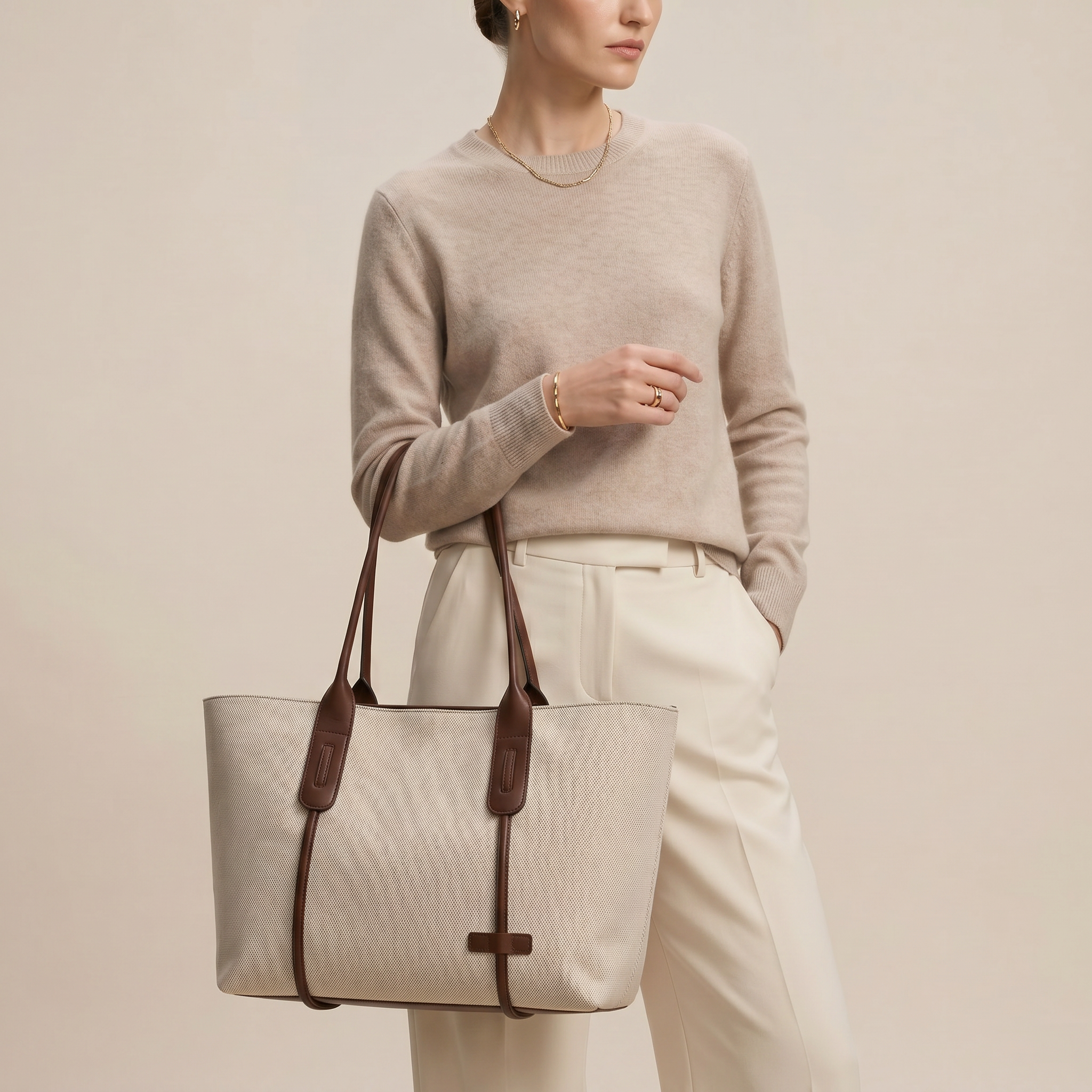 Norrielle Women’s Large Capacity Shoulder Tote Minimalist Bag
