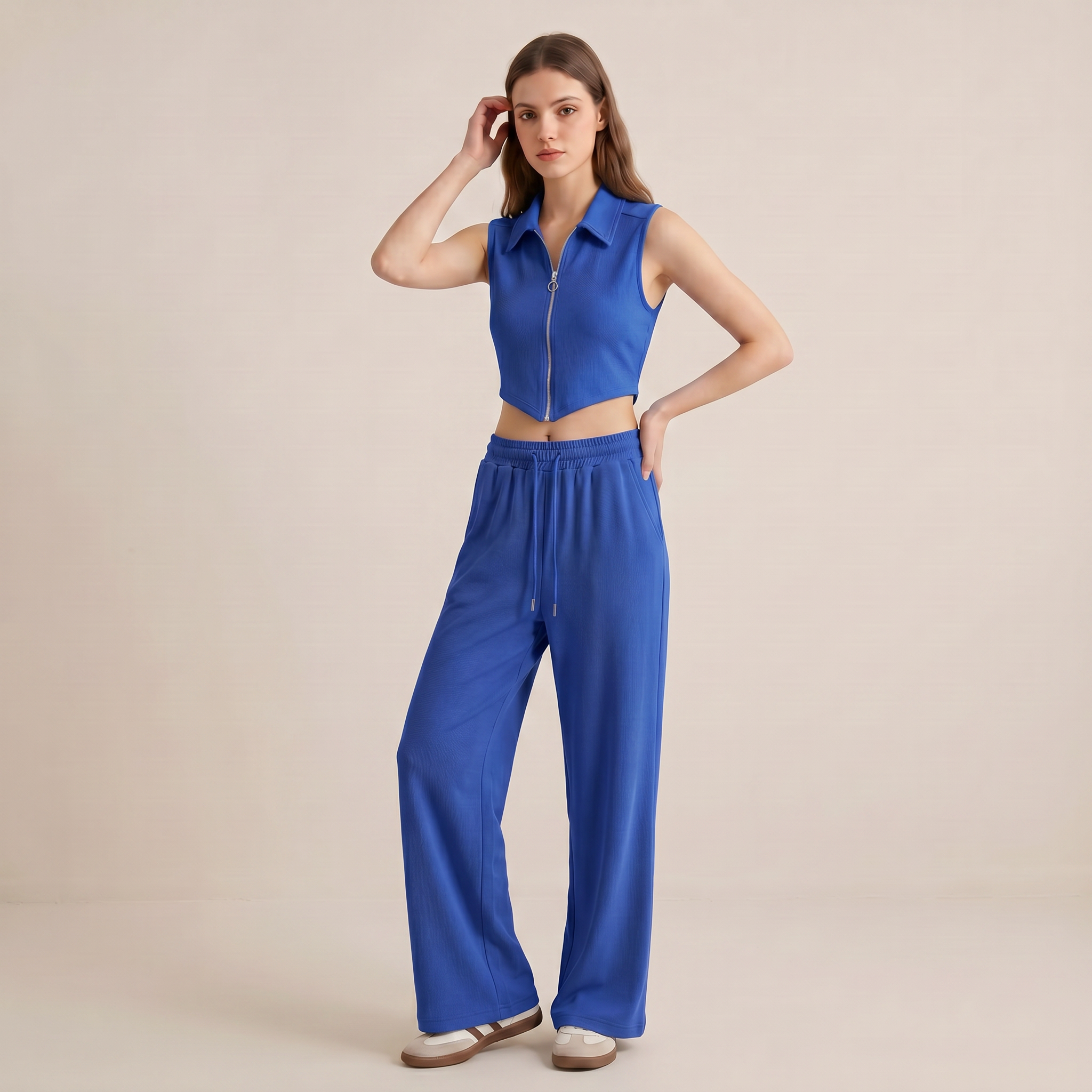 Norrielle Women’s Sleeveless Vest and Pants Summer Set