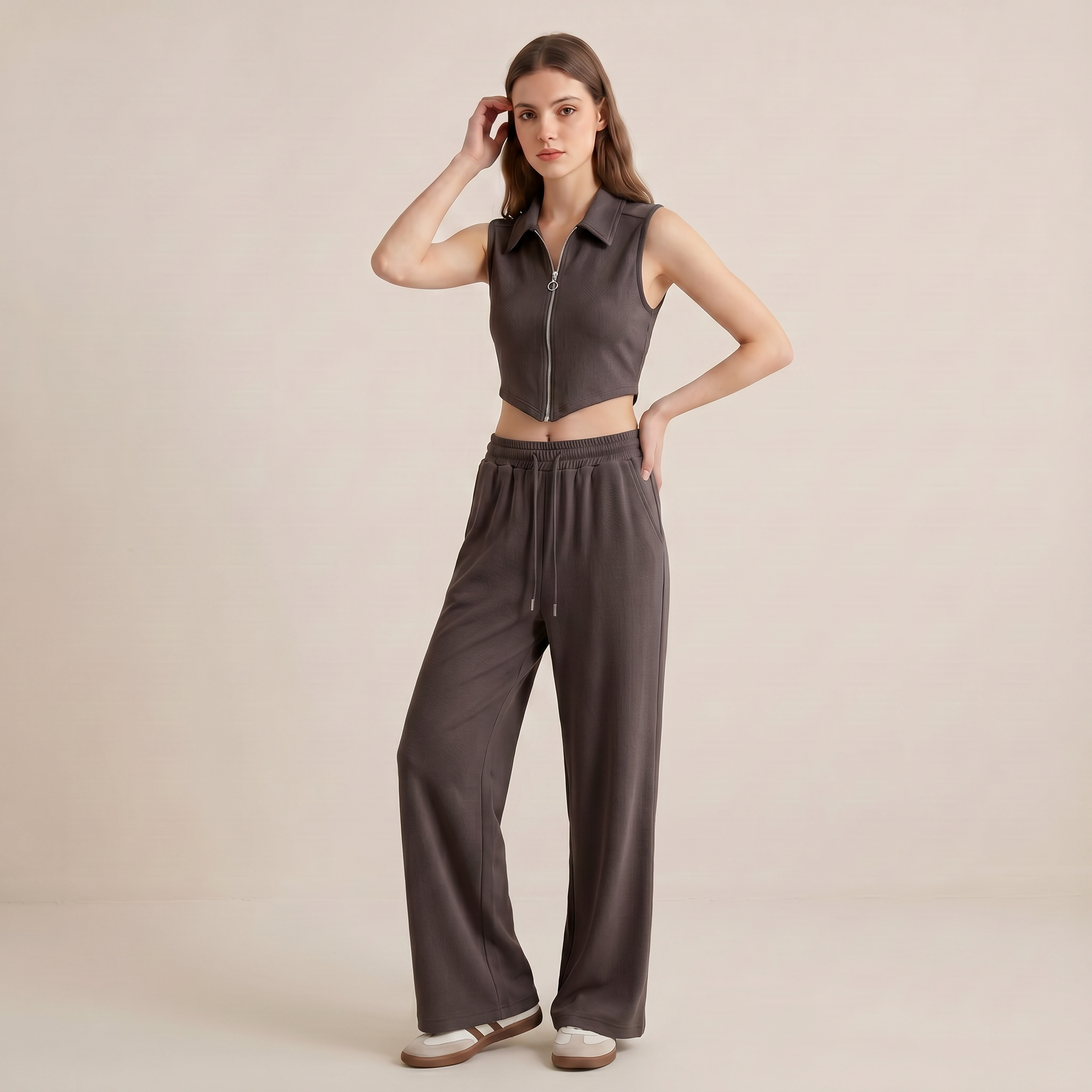 Norrielle Women’s Sleeveless Vest and Pants Summer Set