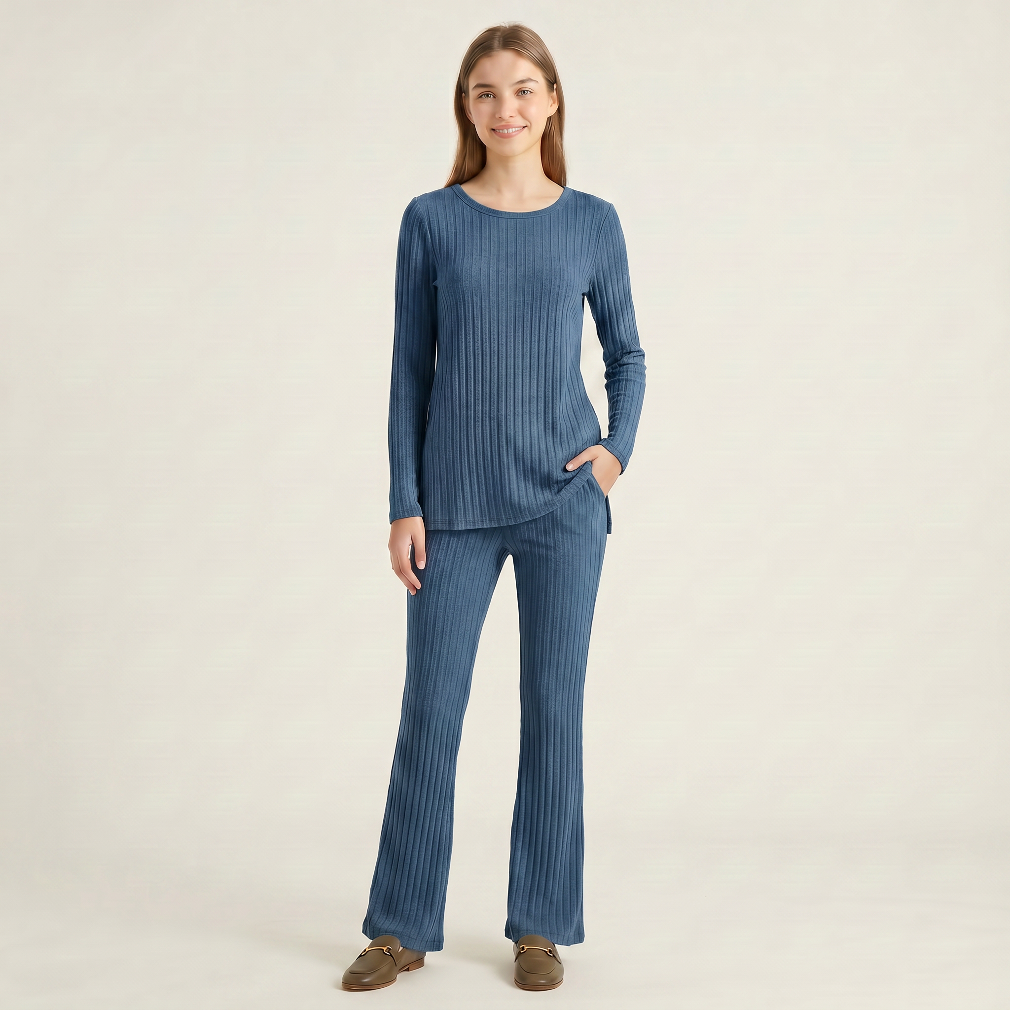 Norrielle Women’s Elegant Matching Top and Pants Outfit