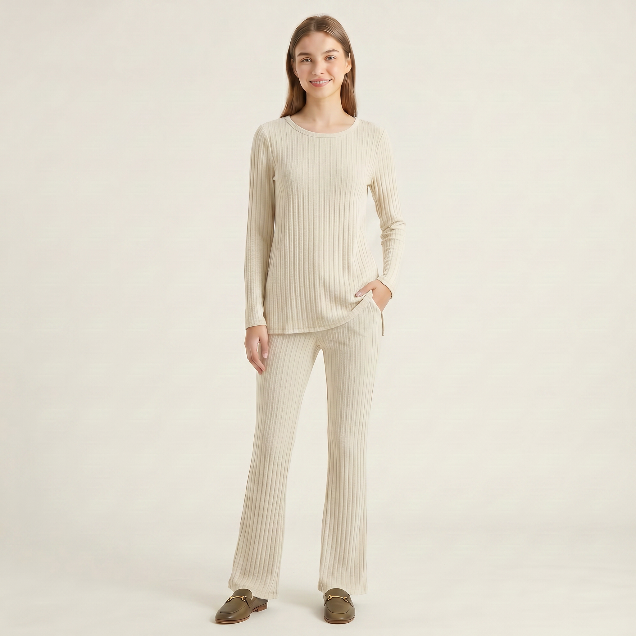 Norrielle Women’s Elegant Matching Top and Pants Outfit