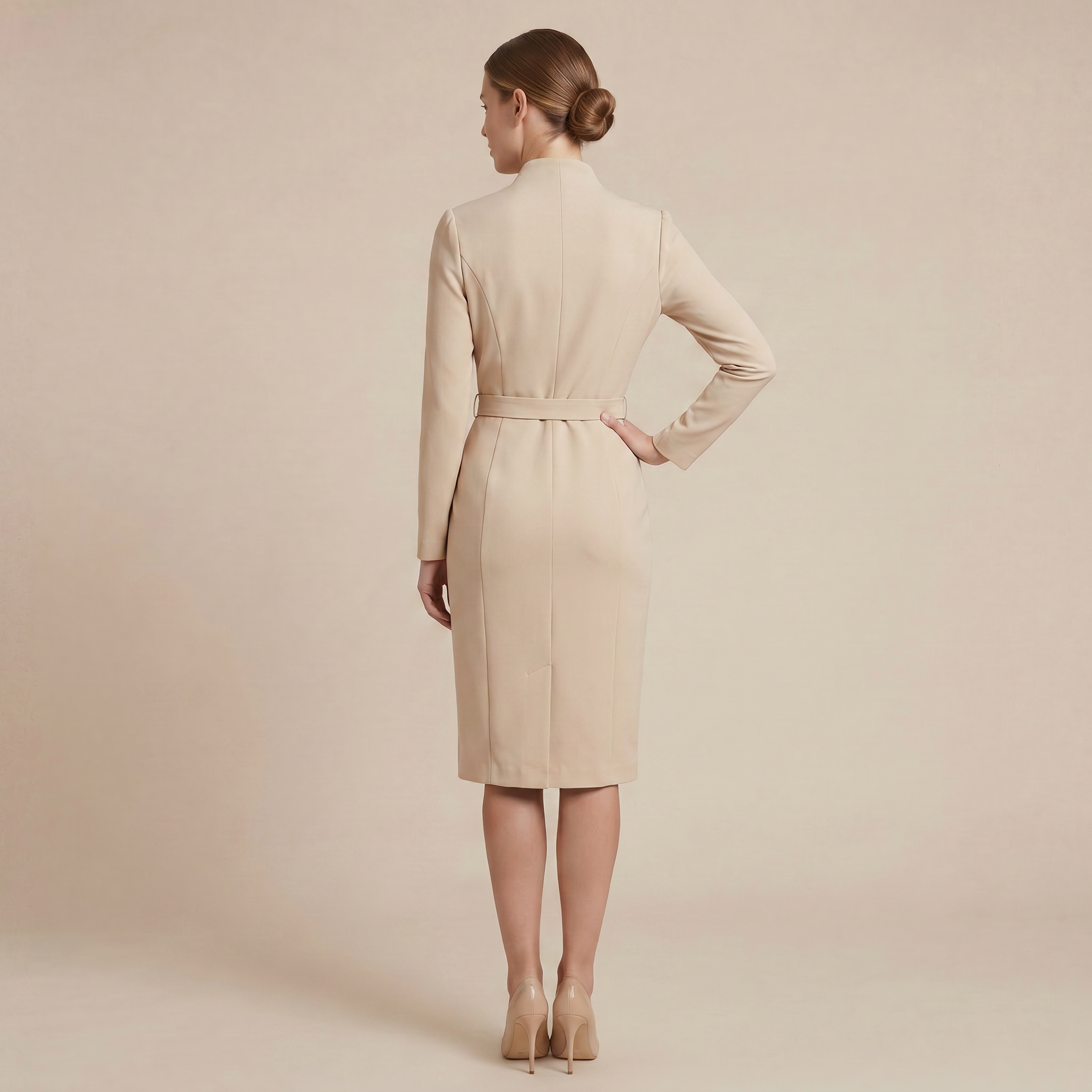 Norrielle Women’s Long Sleeve Commuter Dress Elegant Style