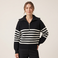 Norielle Women’s Striped Knit Pullover Casual Luxury