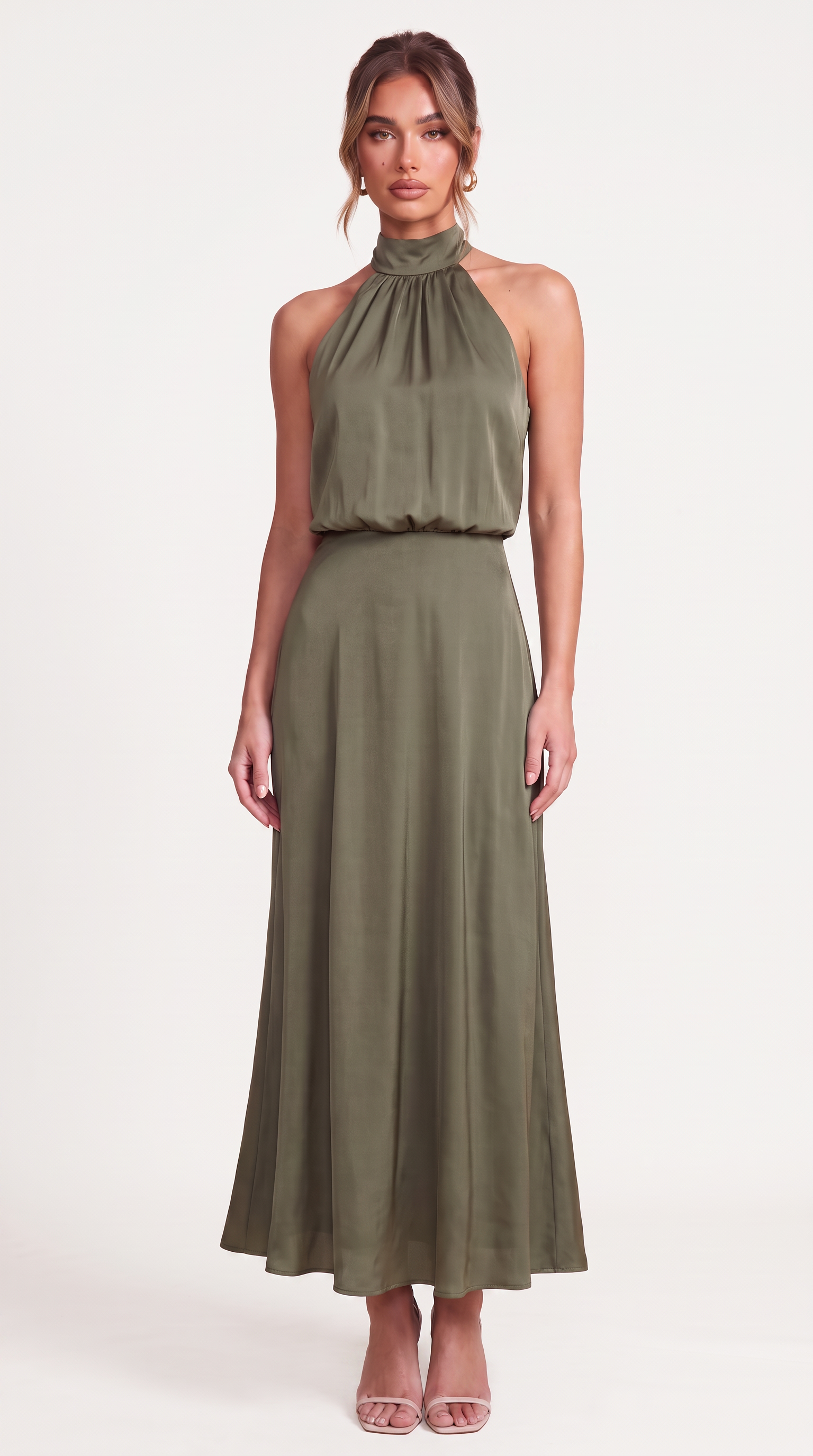 Élodie | Halter Neck Maxi Dress